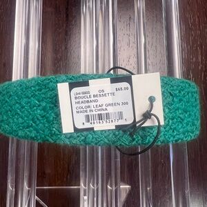Lele Sadoughi -  Boucher Bessette Headband in Leaf Green - New with Tags